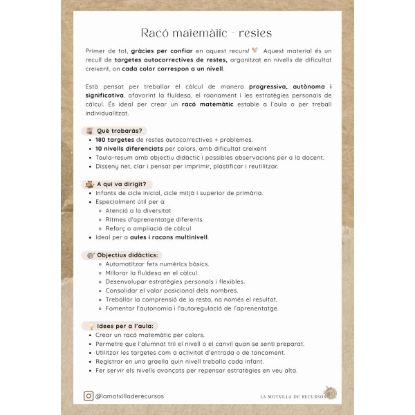 Racó matemàtic - 180 restes autocorrectives