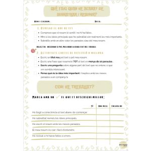 AUTOAVALUACIÓ RESUM I SUBRATLLAT