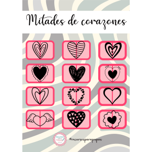 Mitades de corazones