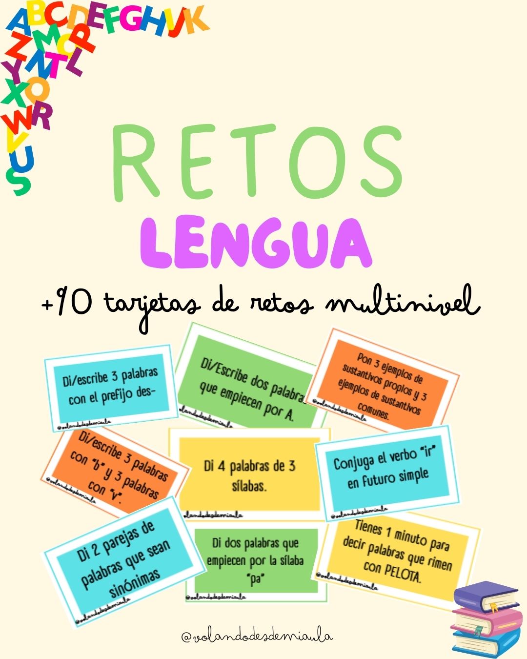 Tarjetas de RETOS LENGUA MULTINIVEL