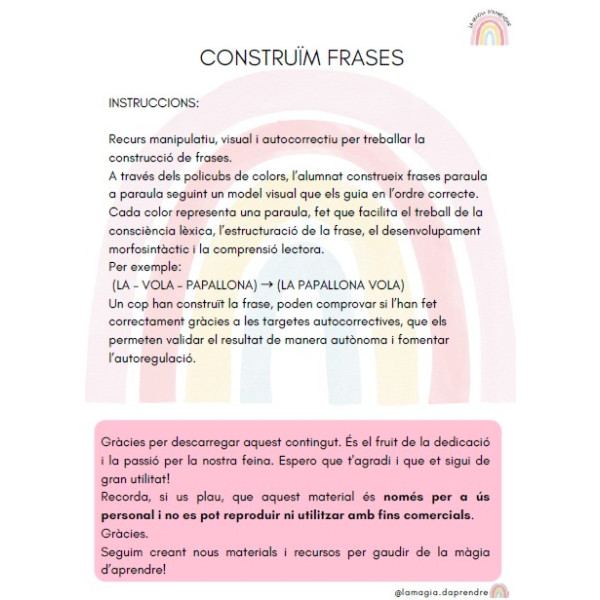 Construïm frases