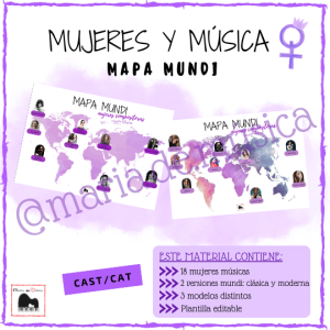Mujeres y música mapa mundi