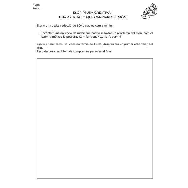 Escriptura creativa 6è de primària