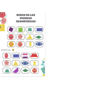 BINGO DE LAS FIGURAS GEOMÉTRICAS