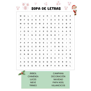 Cuaderno de actividades de Navidad