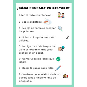 Pautas para preparar un dictado