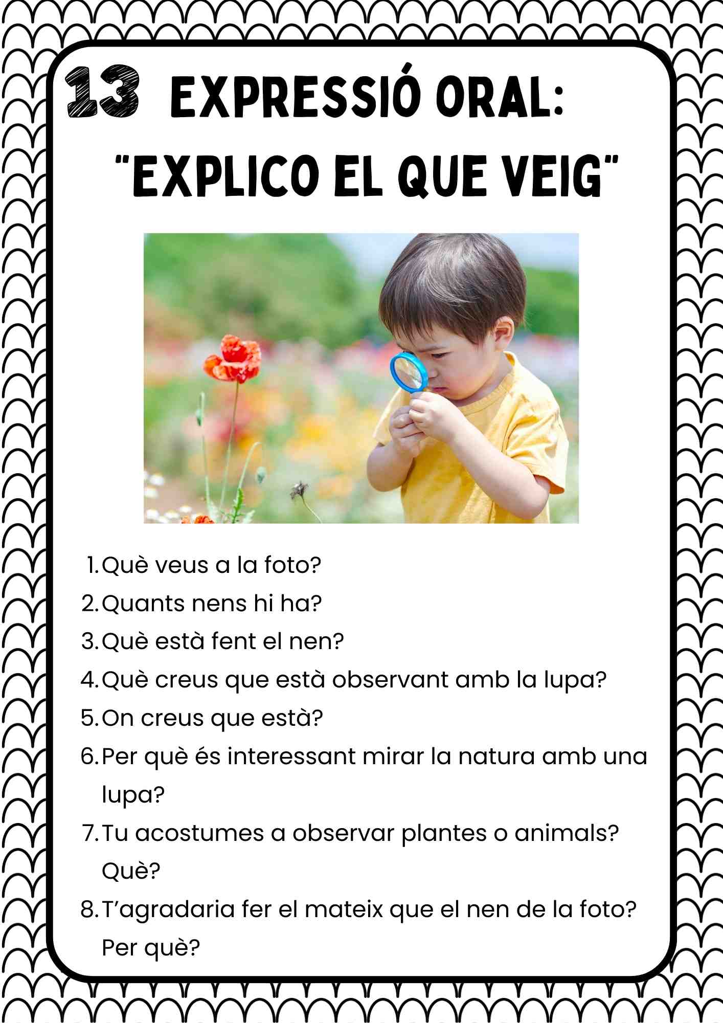 Expressió oral: explico el que veig