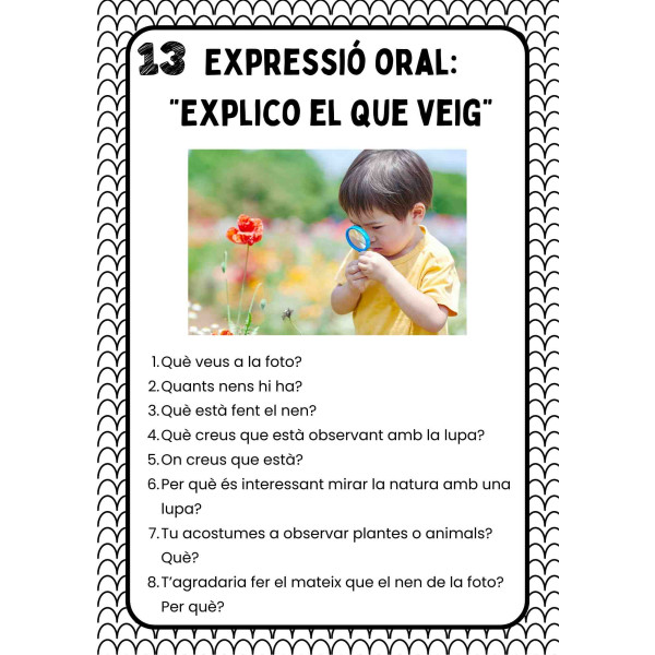 Expressió oral: explico el que veig