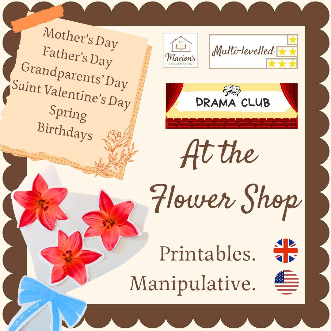 Flower Shop Florist Role Play | Speaking | Celebrations, Spring & Jobs