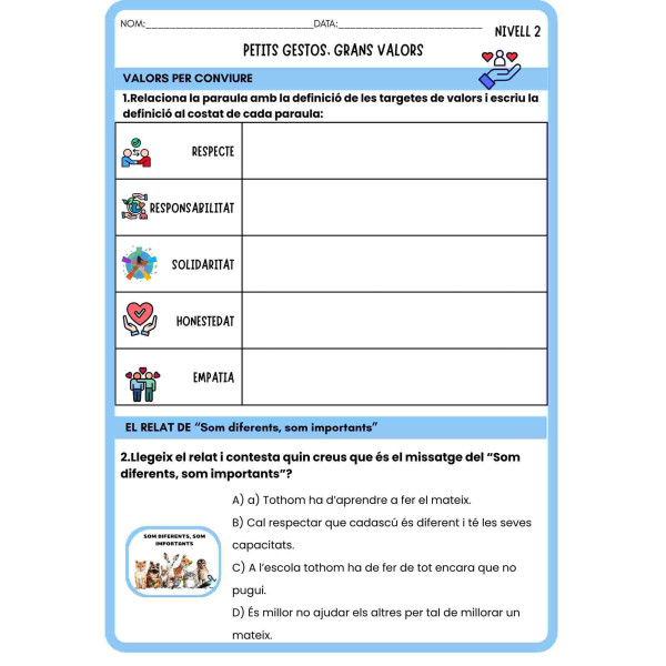 PETITS GESTOS, GRANS VALORS