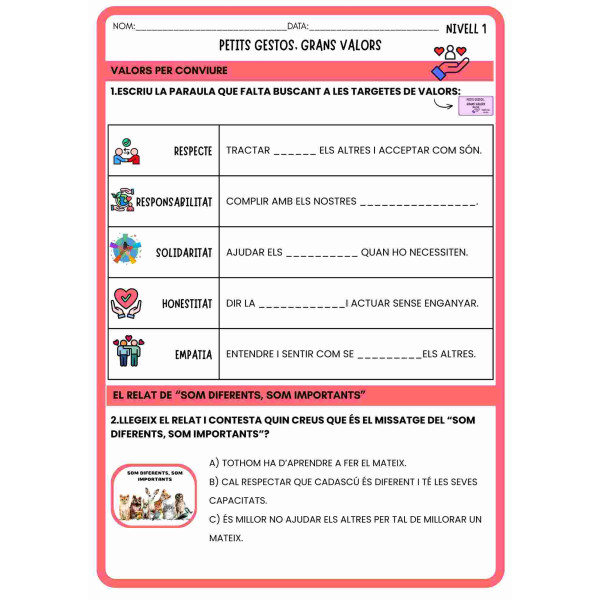 PETITS GESTOS, GRANS VALORS