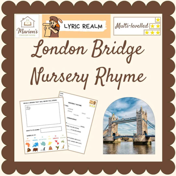 London Bridge Nursery Rhyme Activities | TPR & Differentiated Worksheets