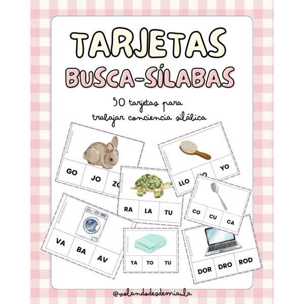 Tarjetas BUSCA-SÍLABAS