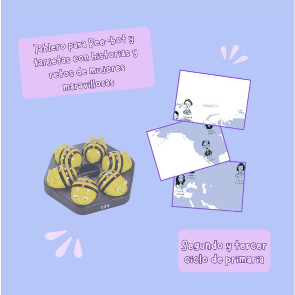 Bee-bot explorant a les dones que van canviar el món (CAT)