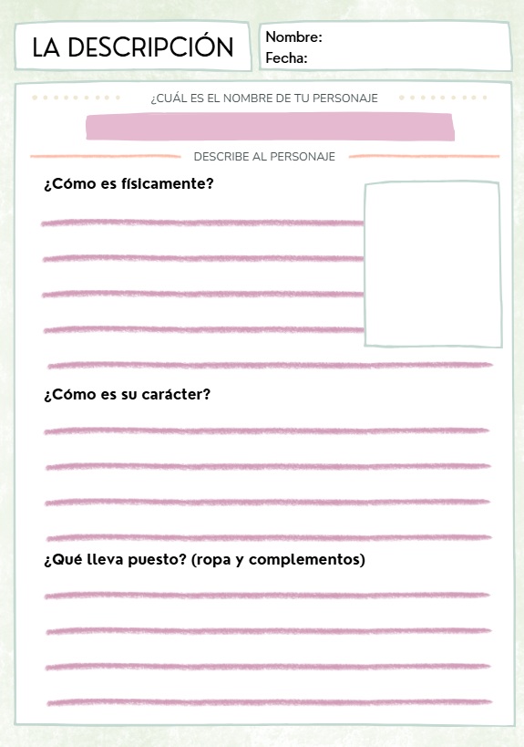 Ficha de la descripción