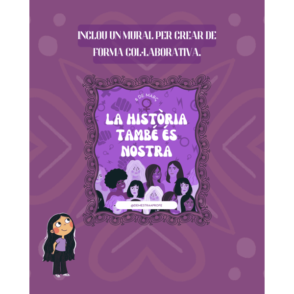 La finestra que va obrir – Material 8M + mural cooperatiu