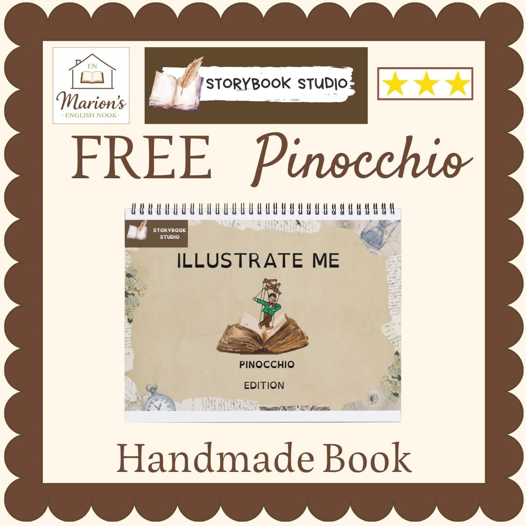 FREE Pinocchio | Read, Illustrate & Make a Mini Book | Fairy Tale