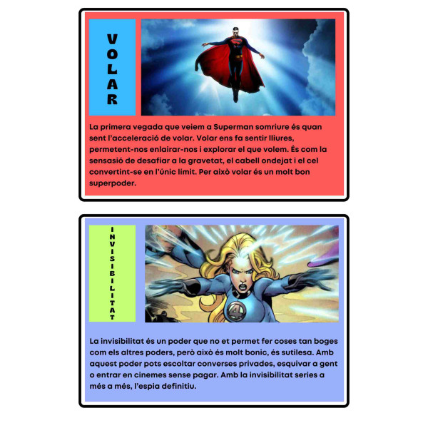 Text narratiu: Tinc un superpoder