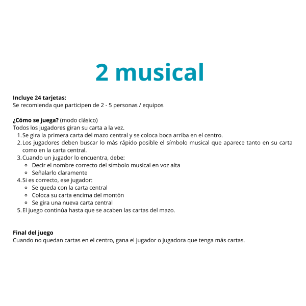 Dobble musical instrumental