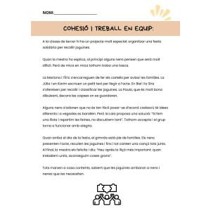 Comprensió lectora: Cohesió i treball en equip