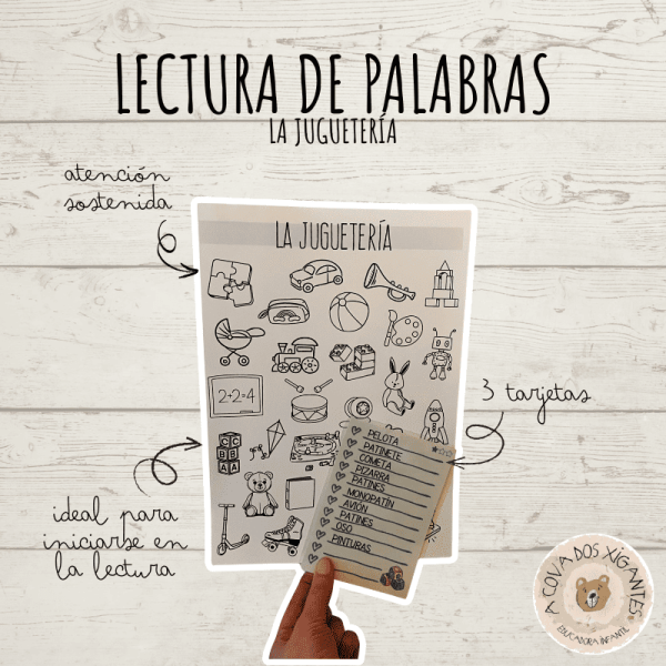 Lectura de palabras - Juguetería