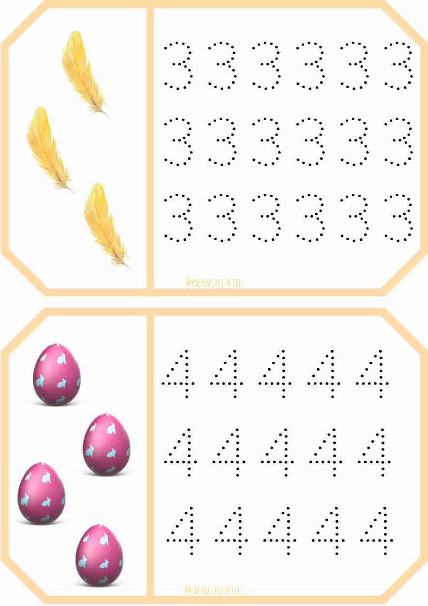 Grafisme nombres Pasqua