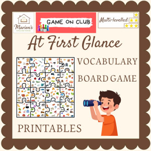 Vocabulary & Speaking Board Game: At First Glance | Multi-level