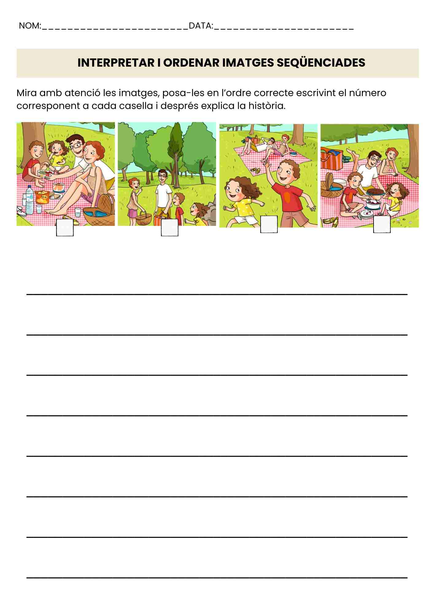 Interpretar i ordenar imatges seqüenciades