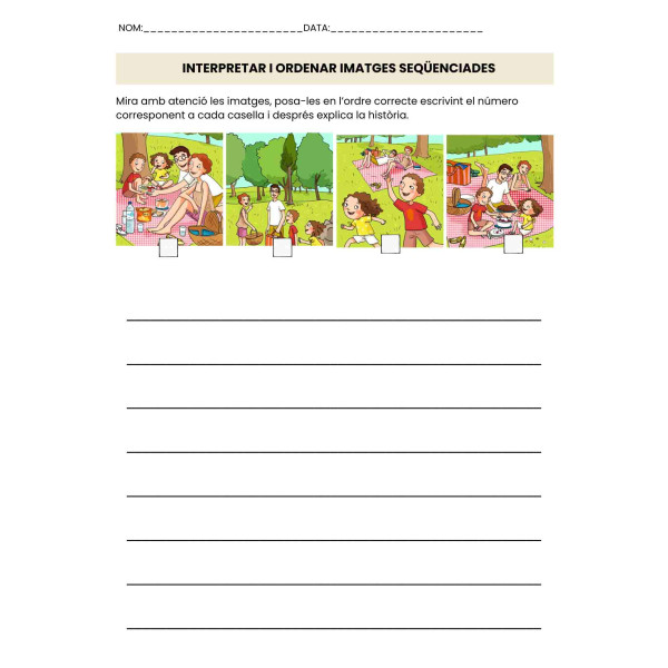 Interpretar i ordenar imatges seqüenciades