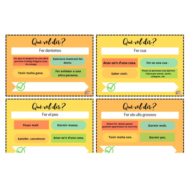 📚 Aprenem refranys i frases fetes amb targetes