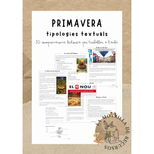 PRIMAVERA - CL. Tipologies textuals