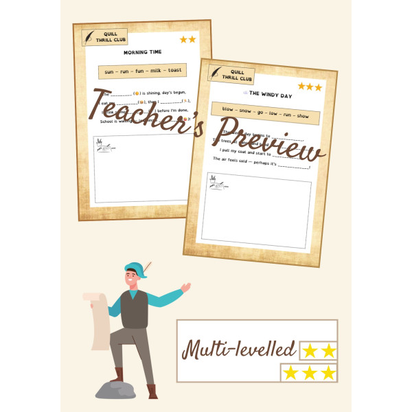 Differentiated Rhyming Poems: Animals, Food & Nature | Poetry Month Writing