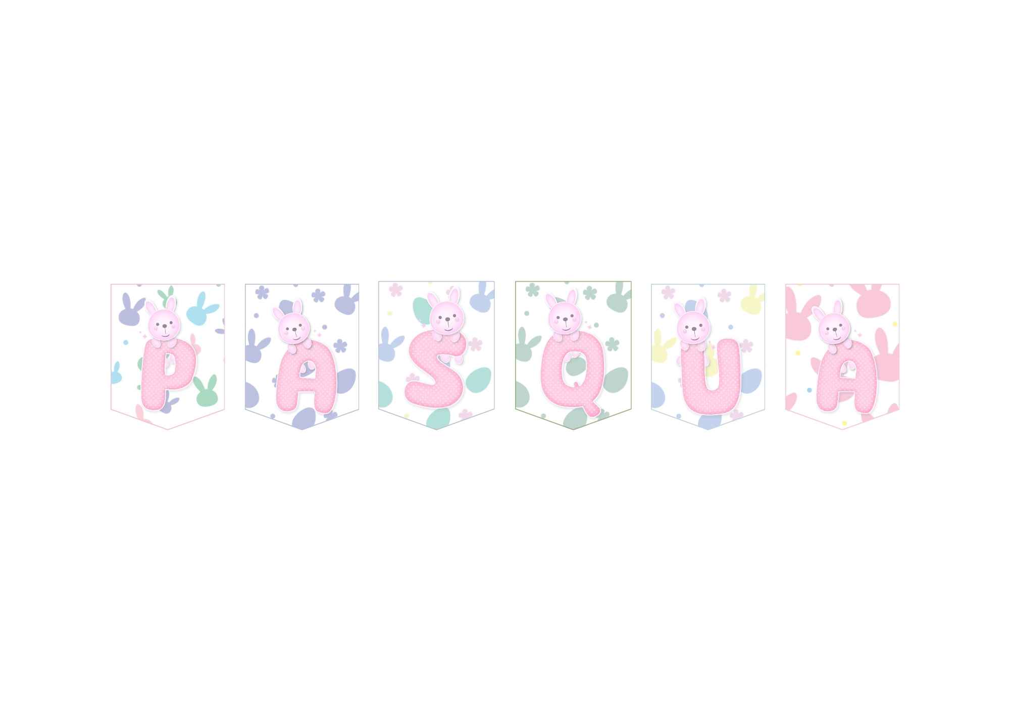 BANDERINES DECORATIVOS PASCUA