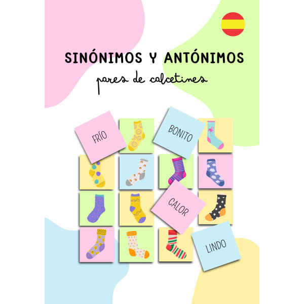 SINÓNIMOS Y ANTÓNIMOS: PAREJAS DE CALCETINES