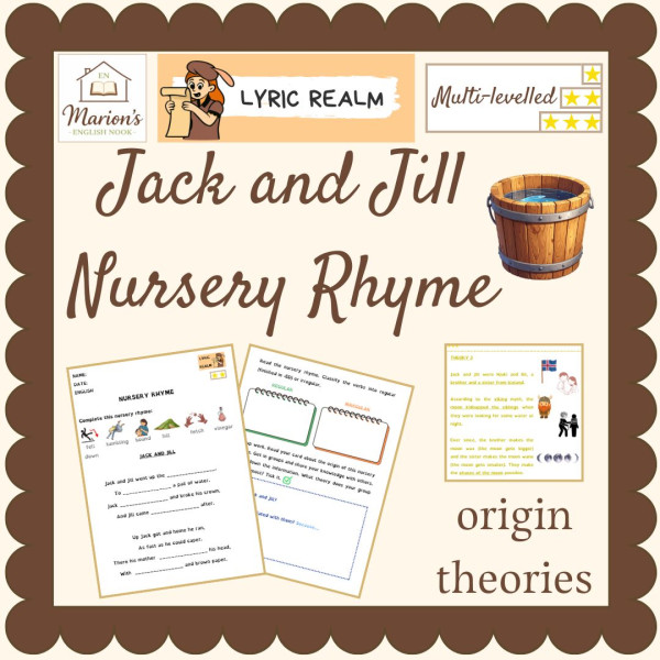 Nursery Rhyme ESL Activities | Reading Comprehension & Worksheets | Jack & Jill