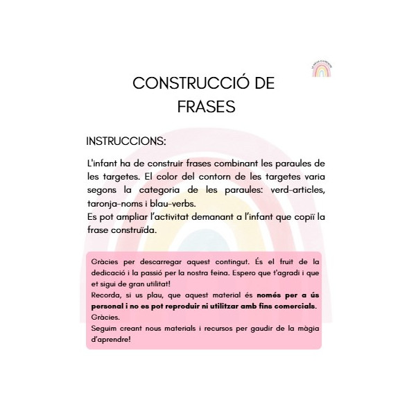 Construcció de frases
