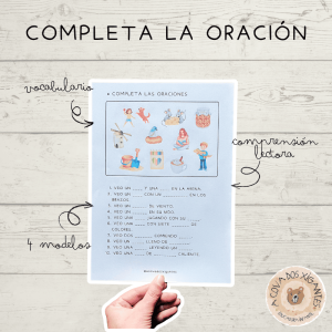 Completa las oraciones