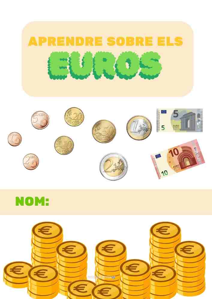 Aprenem sobre els euros 1: monedes i algun bitllet