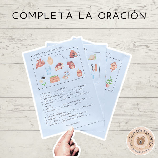 Completa las oraciones