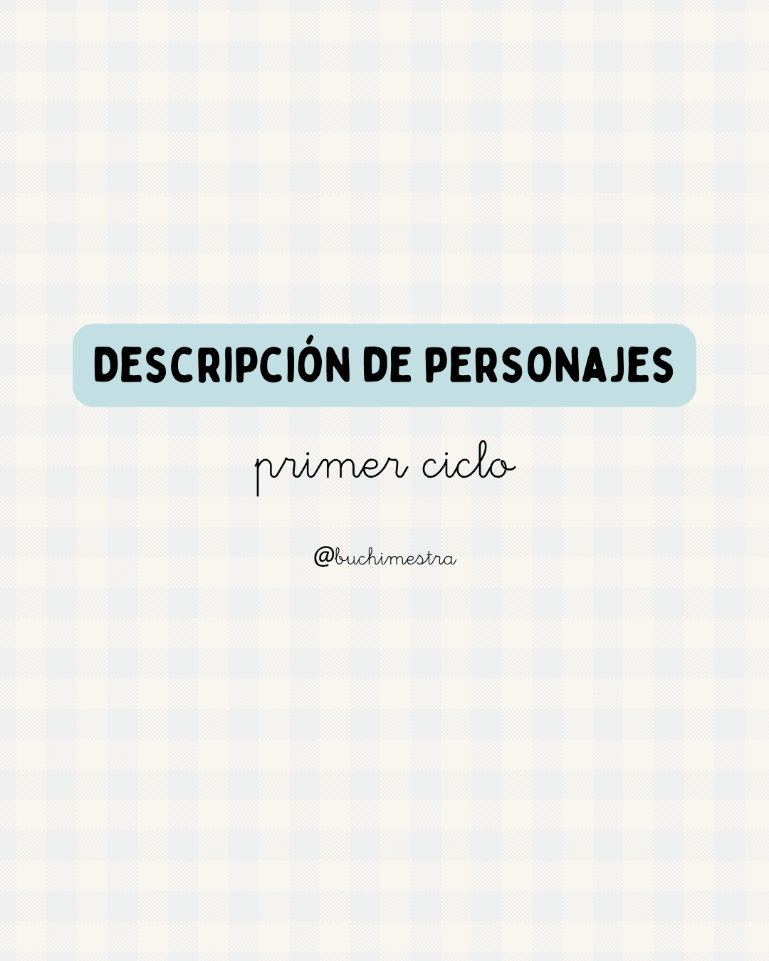 Descripción personajes