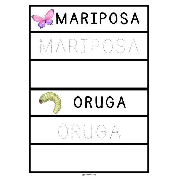 TARJETAS VOCABULARIO PRIMAVERA