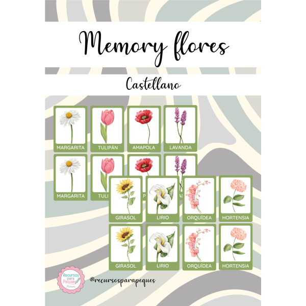 Memory de flores