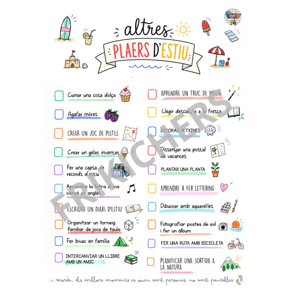 PLACERES DE VERANO/ PLAERS D'ESTIU