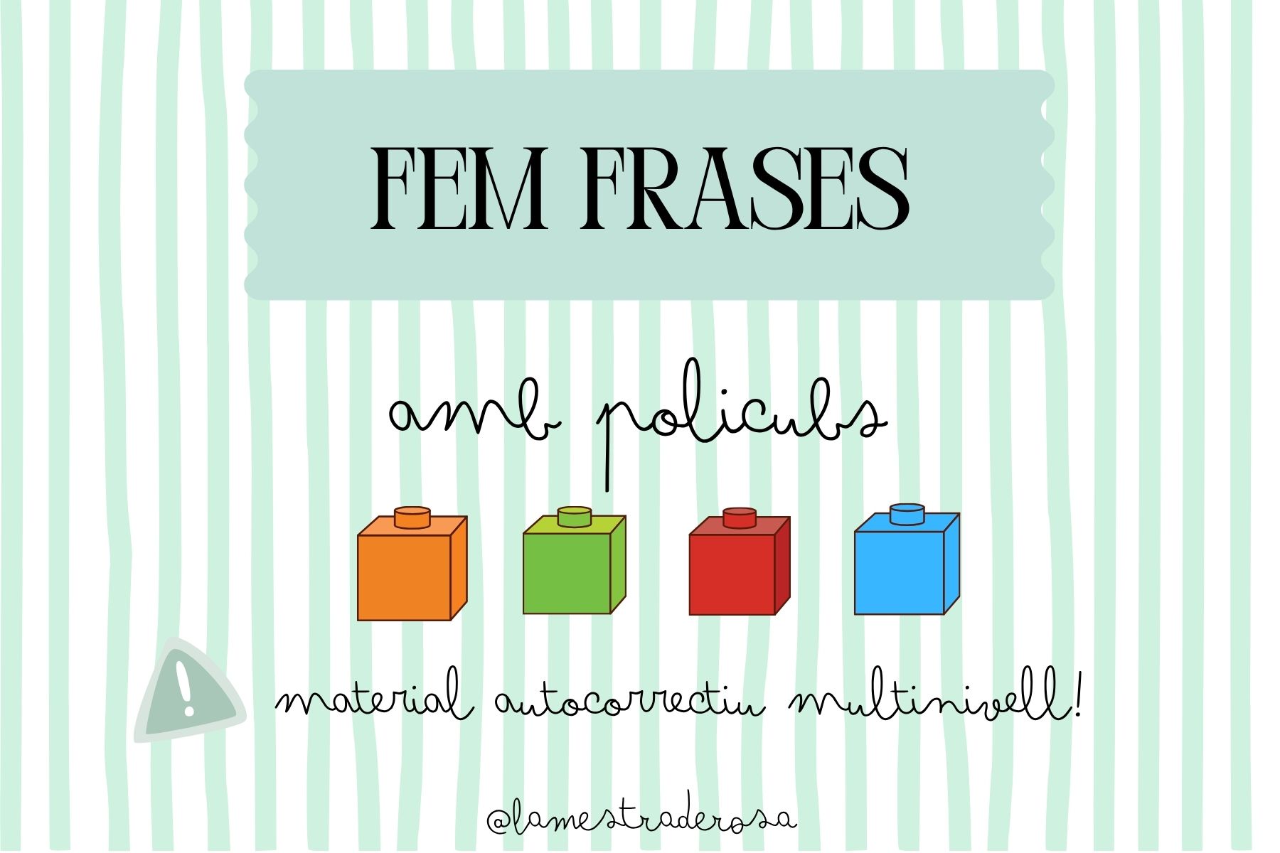 Fem frases amb policubs!