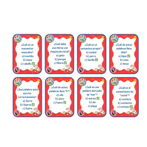 PACK1 TARJETAS DE PREGUNTAS "EL GRAN JUEGO DEL MUNDIAL"