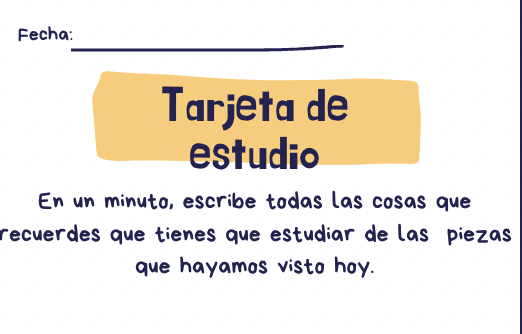 Tarjetas de estudio