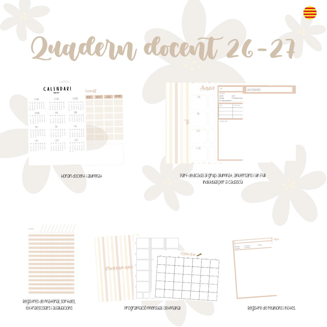 Quadern docent blau 26-27