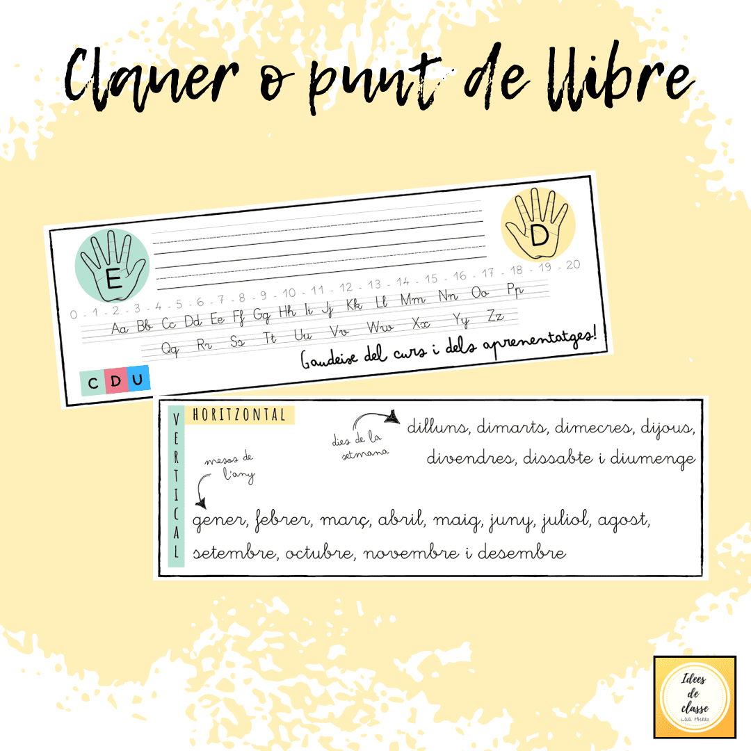 Targeta per la taula - clauer o punt de llibre
