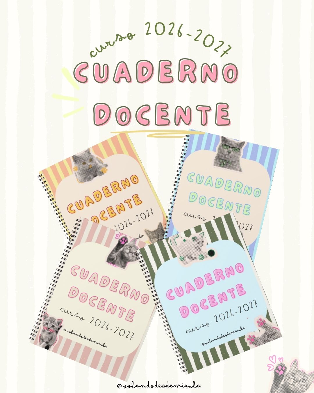 Cuaderno DOCENTE y REUNIONES 2026-2027 de GATITOS