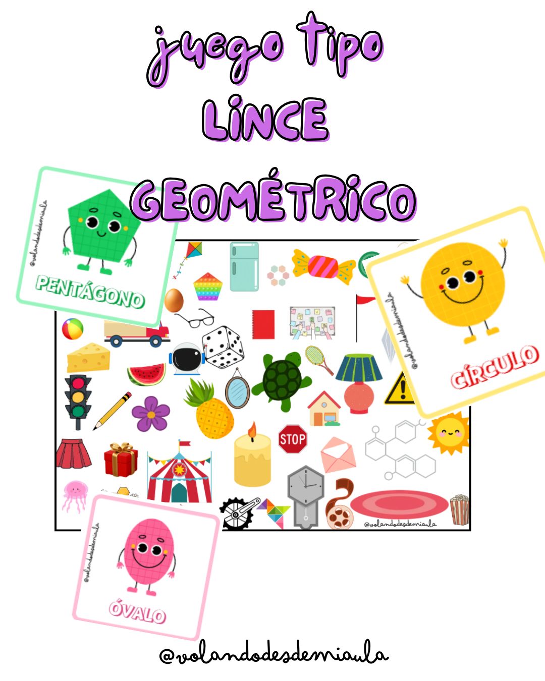 Juego tipo LINCE formas GEOMÉTRICAS (CAST/VAL)